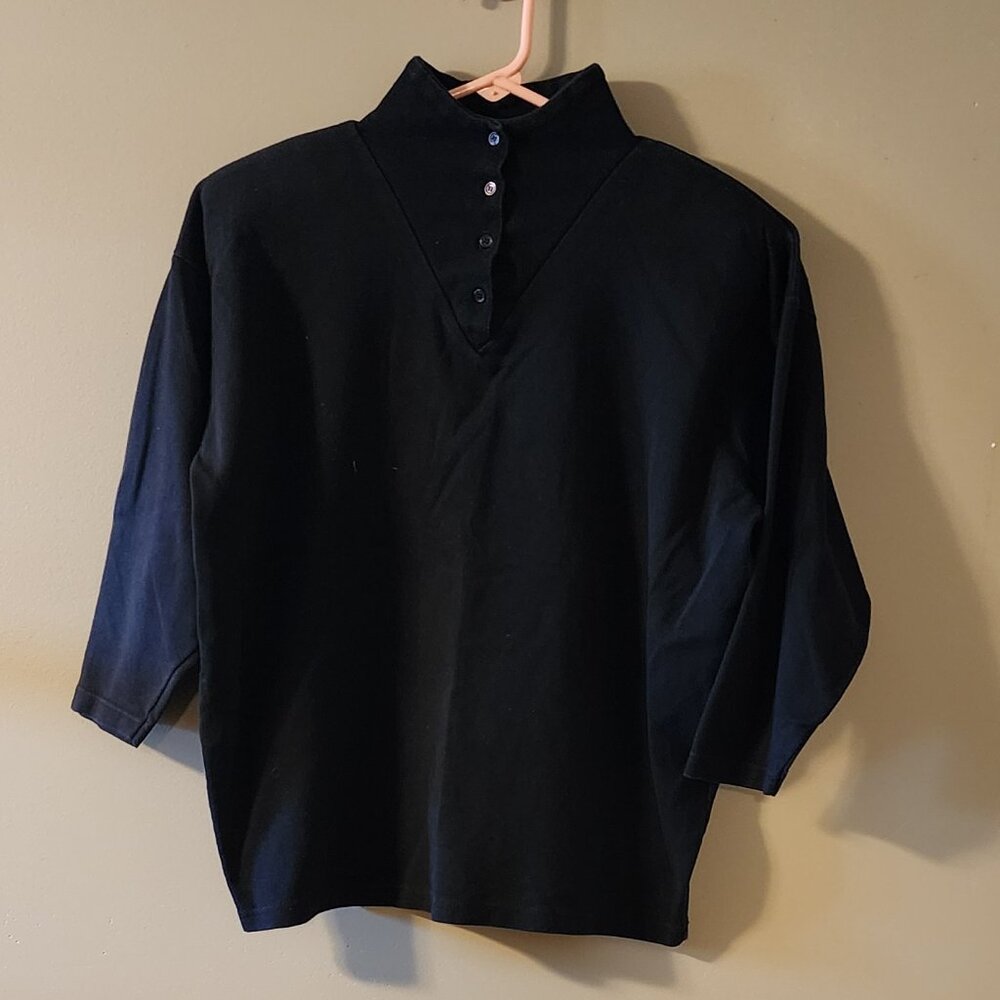 Pinwheels Button Collar Top